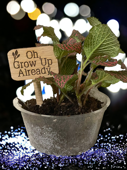 Oh, Grow Up Already - Plant Stick