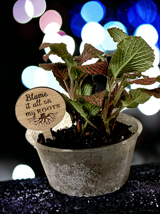 Blame It All On My Roots - Plant Stick