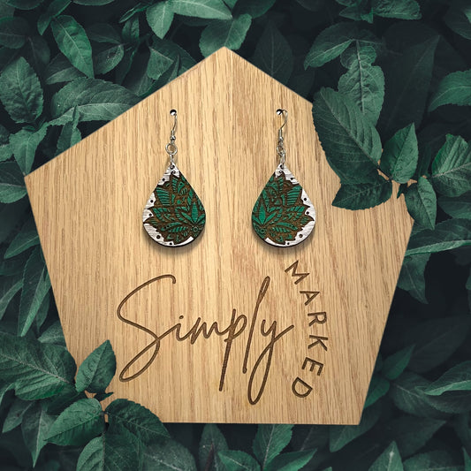 Plant Madela Wood Earrings