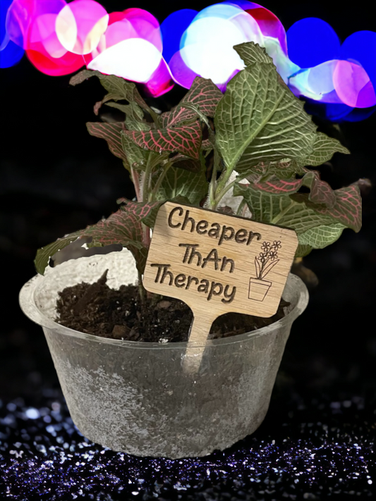 Cheaper Than Therapy- Plant Stick