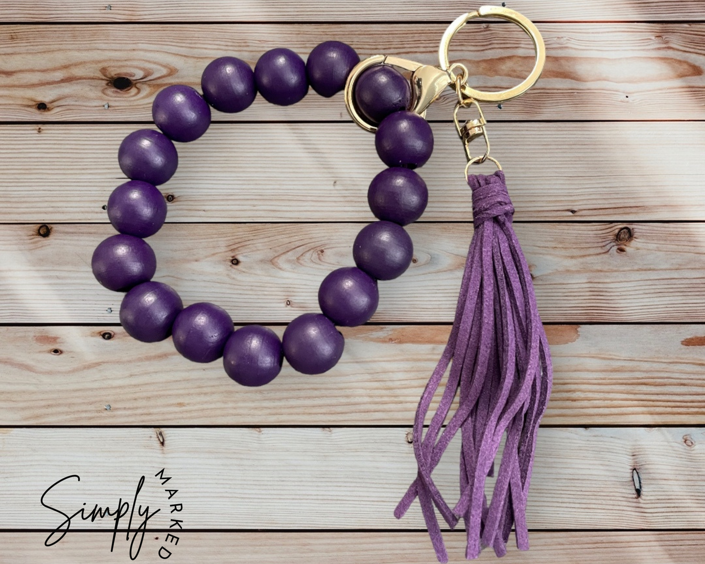 Purple Wristlet (Wood)