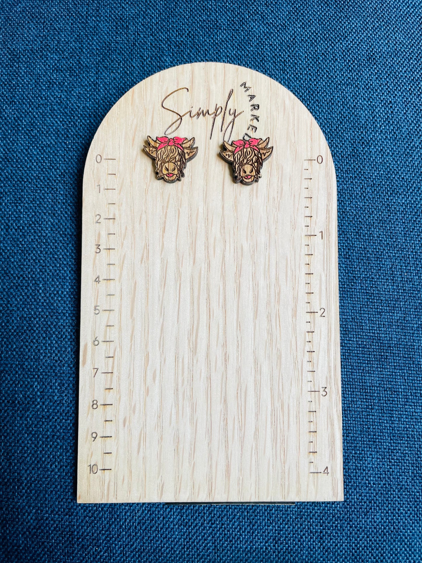 Highland Cow Stud Earrings