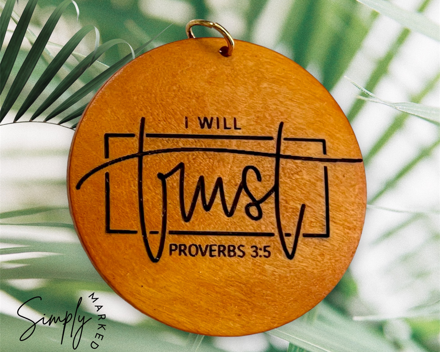 Trust Wood Charm