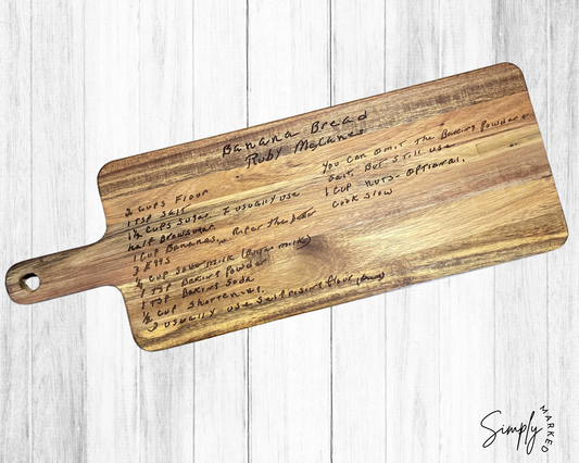 Custom Engraved Acacia Cutting Board