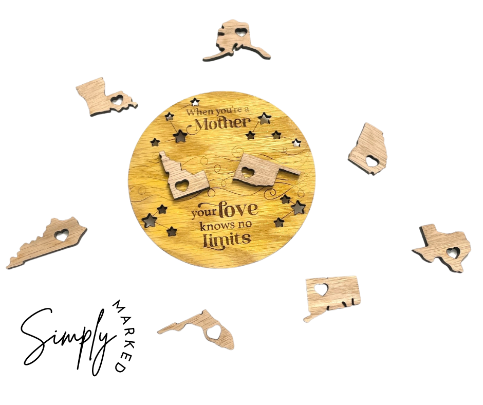 Mother State Togetherness Magnet - Texas (Yellow)