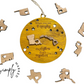 Family State Togetherness Ornament - Louisiana (Yellow)