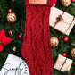 Personalized Christmas Stocking - Burgundy/Red