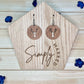Deer Wood Earrings