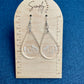 Grazing Horse Teardrop Acrylic Earrings