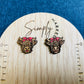Highland Cow Stud Earrings