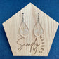 Grazing Horse Teardrop Acrylic Earrings
